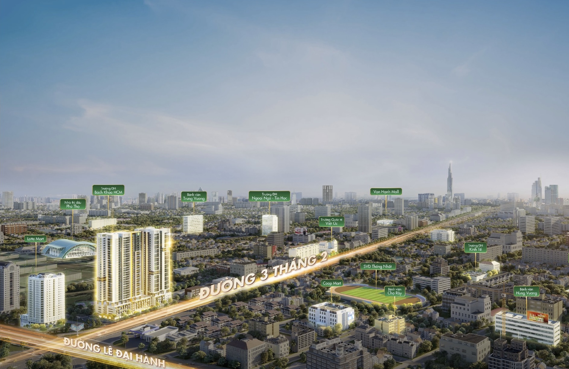 Vị tr&iacute; dự &aacute;n The Park Avenue - Novaland v&agrave; c&aacute;c kết nối tiện &iacute;ch ngoại khu xung quanh dự &aacute;n
